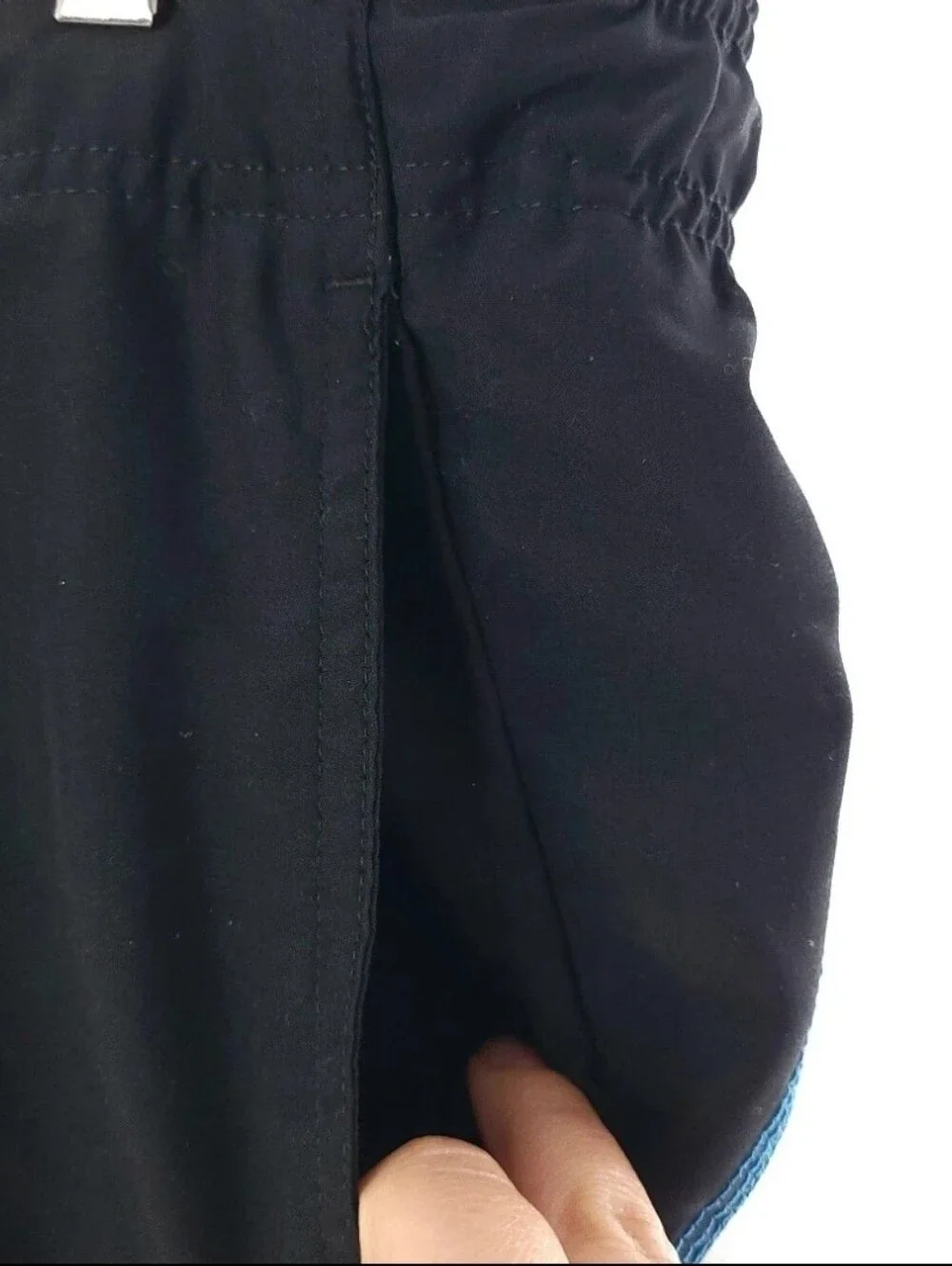 Nike Dri Fit Black Blue Swim Trunks Mens Size XL Inner Mesh